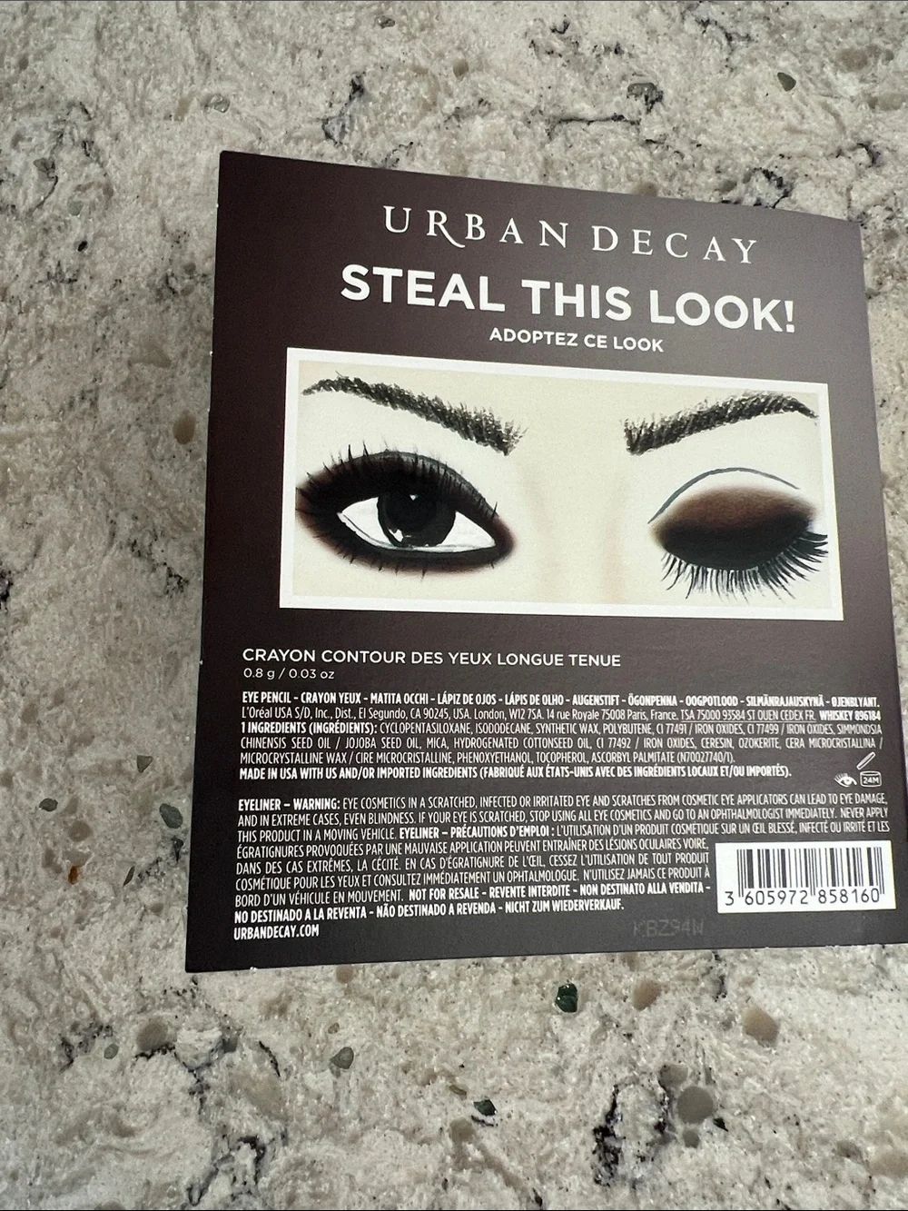 4/$14 Urban Decay 24/7 Glide-on Eye Pencil in Whiskey, travel size, NEW